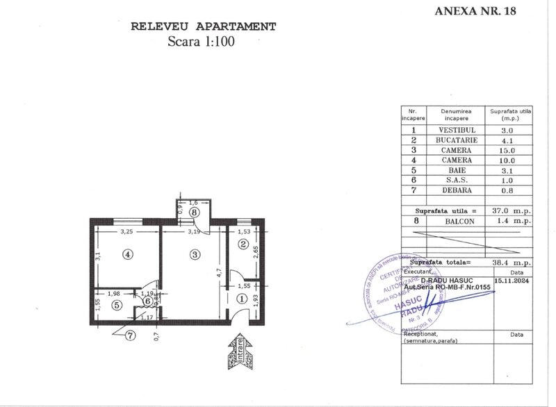 Brancoveanu, semenic, stradal, et. 3, renovat complet.